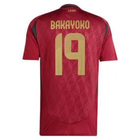 Prima Maglia Bakayoko 19 Belgio Euro 2024